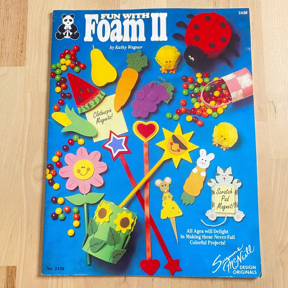 Vintage 1994 Suzanne McNeil Fun With Foam II Paperback Activity Book